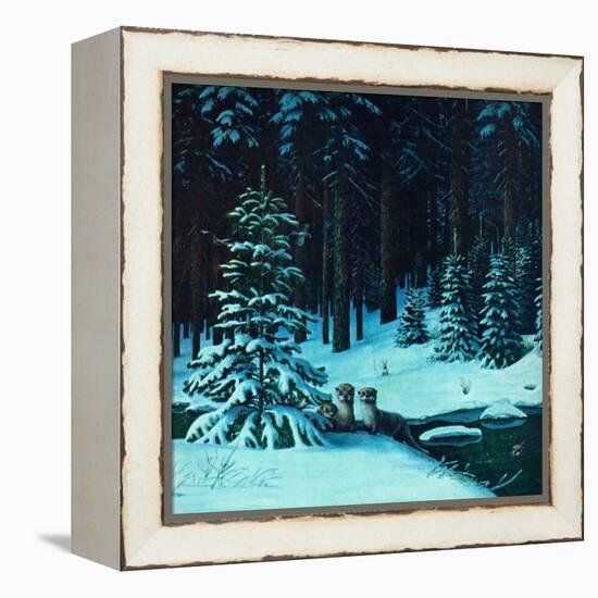 Christmas In the Forest-Stan Galli-Framed Premier Image Canvas