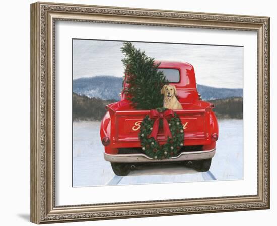 Christmas in the Heartland IV Ford-James Wiens-Framed Art Print