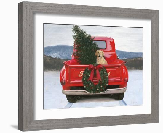 Christmas in the Heartland IV Ford-James Wiens-Framed Art Print