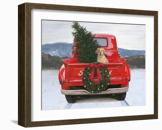 Christmas in the Heartland IV Ford-James Wiens-Framed Art Print