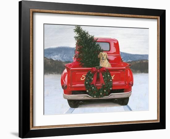 Christmas in the Heartland IV Ford-James Wiens-Framed Art Print