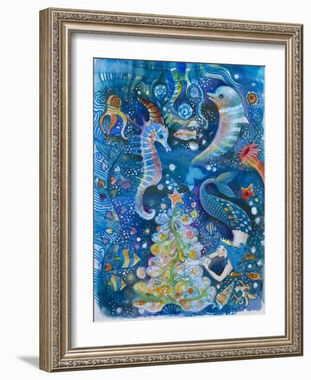 Christmas in the Ocean-Oxana Zaika-Framed Giclee Print