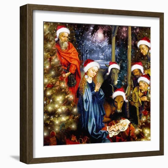 Christmas in the Stable, 2008-Trygve Skogrand-Framed Giclee Print