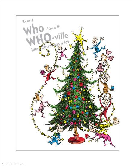 Christmas In Whoville Art Print By Theodor Dr Seuss Geisel