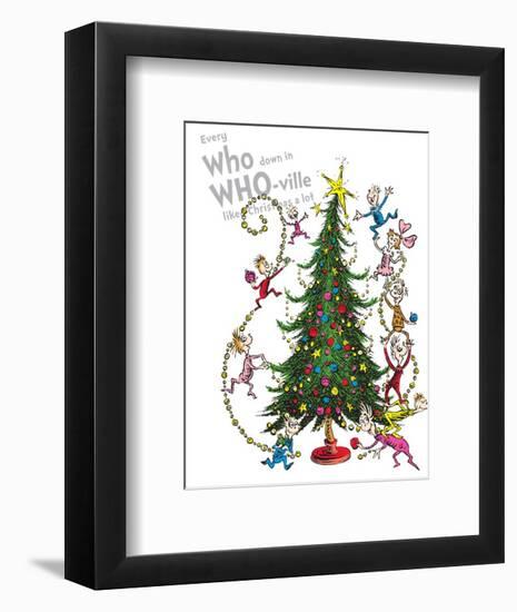 Christmas in Whoville-Theodor (Dr. Seuss) Geisel-Framed Art Print