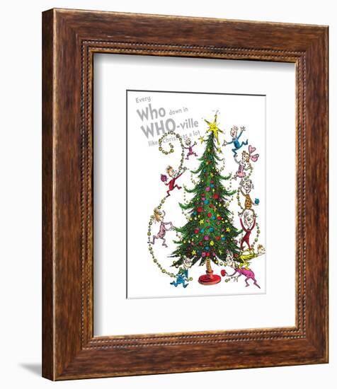 Christmas in Whoville-Theodor (Dr. Seuss) Geisel-Framed Art Print