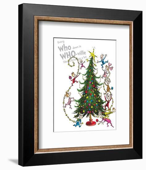 Christmas in Whoville-Theodor (Dr. Seuss) Geisel-Framed Art Print