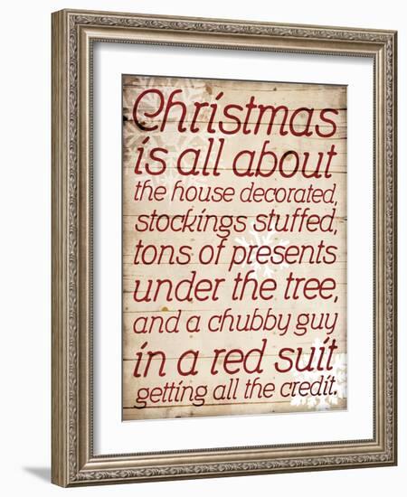 Christmas Is All About Type-Jace Grey-Framed Art Print