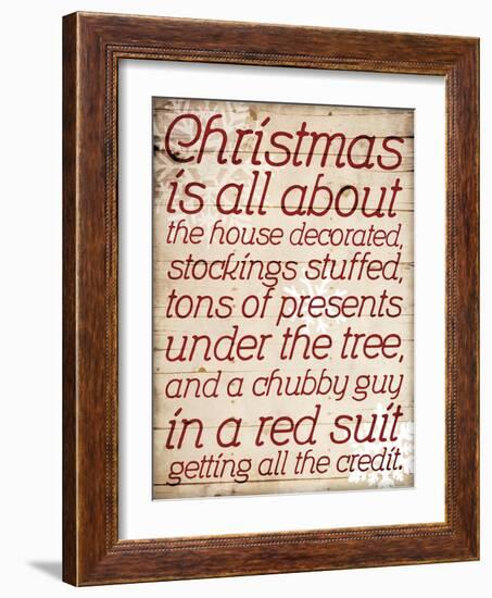 Christmas Is All About Type-Jace Grey-Framed Art Print