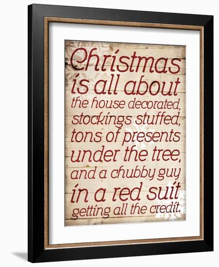 Christmas Is All About Type-Jace Grey-Framed Art Print