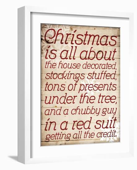 Christmas Is All About Type-Jace Grey-Framed Art Print