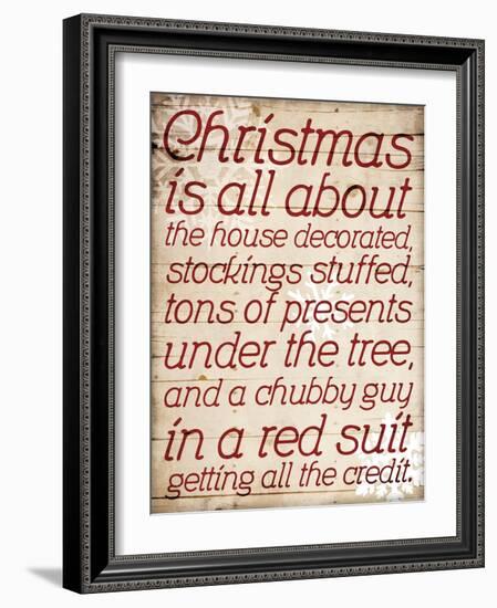 Christmas Is All About Type-Jace Grey-Framed Art Print