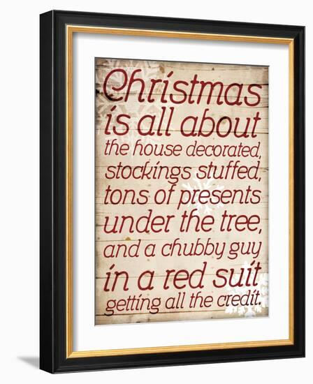 Christmas Is All About Type-Jace Grey-Framed Art Print