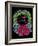 Christmas Ivy Wreath Black-Cyndi Lou-Framed Giclee Print