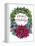 Christmas Ivy Wreath White-Cyndi Lou-Framed Premier Image Canvas