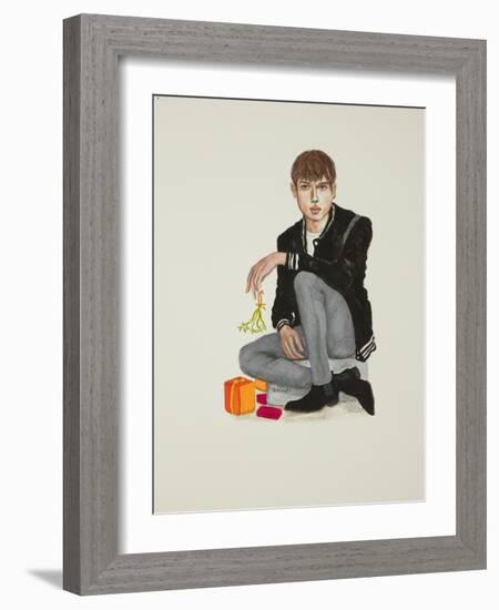 Christmas Kisses-Stevie Taylor-Framed Giclee Print