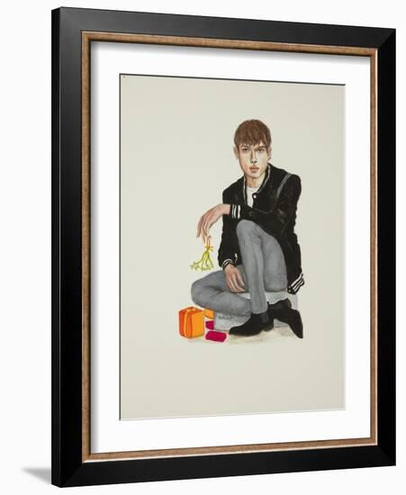 Christmas Kisses-Stevie Taylor-Framed Giclee Print