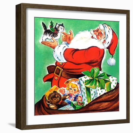 Christmas Kitten - Jack and Jill, December 1963-Irma Wilde-Framed Giclee Print