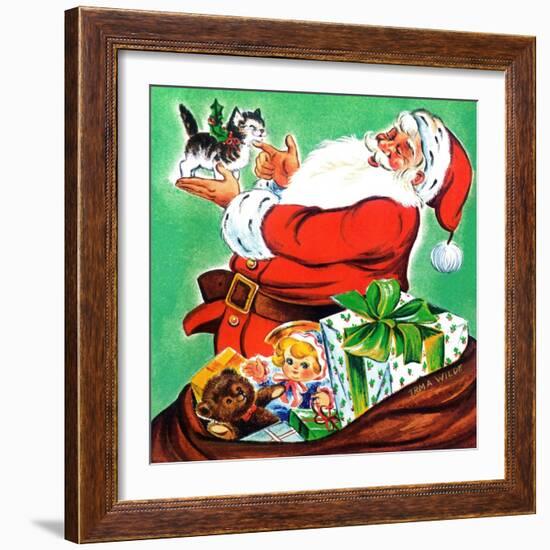 Christmas Kitten - Jack and Jill, December 1963-Irma Wilde-Framed Giclee Print