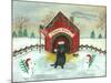 Christmas Labrador-Tina Nichols-Mounted Giclee Print