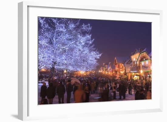 Christmas Lighting Festival, Leavenworth, Bavarian Village, Washington-Stuart Westmorland-Framed Photographic Print