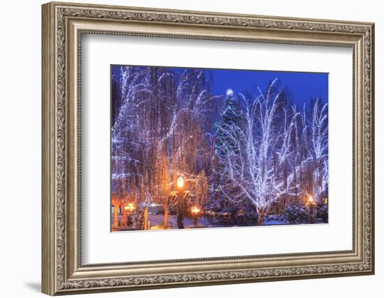 Christmas Lighting Festival, Leavenworth, Bavarian Village, Washington-Stuart Westmorland-Framed Photographic Print