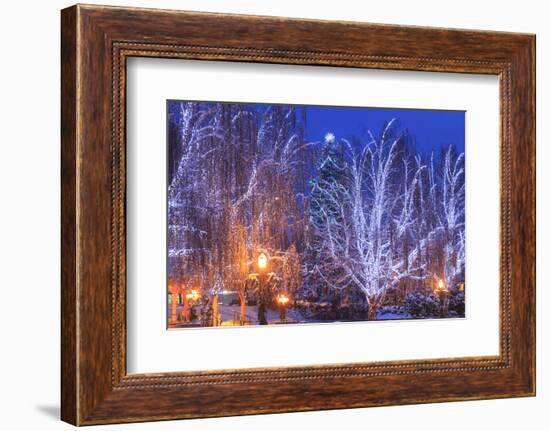 Christmas Lighting Festival, Leavenworth, Bavarian Village, Washington-Stuart Westmorland-Framed Photographic Print