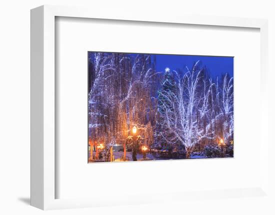 Christmas Lighting Festival, Leavenworth, Bavarian Village, Washington-Stuart Westmorland-Framed Photographic Print