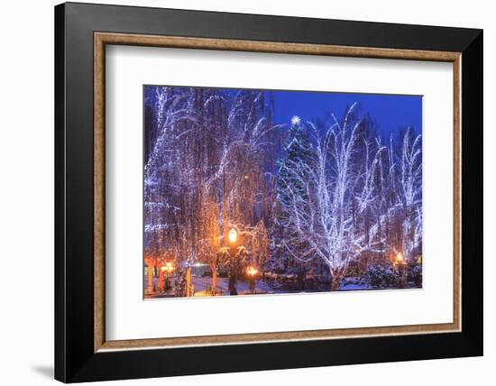 Christmas Lighting Festival, Leavenworth, Bavarian Village, Washington-Stuart Westmorland-Framed Photographic Print