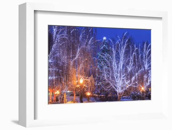 Christmas Lighting Festival, Leavenworth, Bavarian Village, Washington-Stuart Westmorland-Framed Photographic Print