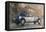 Christmas Lights and 8 Litre Bentley-Peter Miller-Framed Premier Image Canvas