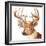 Christmas Lights Reindeer Sweater-Lanie Loreth-Framed Art Print