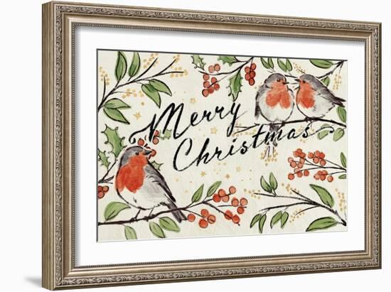 Christmas Lovebirds I-Janelle Penner-Framed Art Print