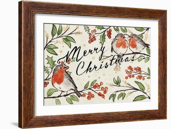 Christmas Lovebirds I-Janelle Penner-Framed Art Print