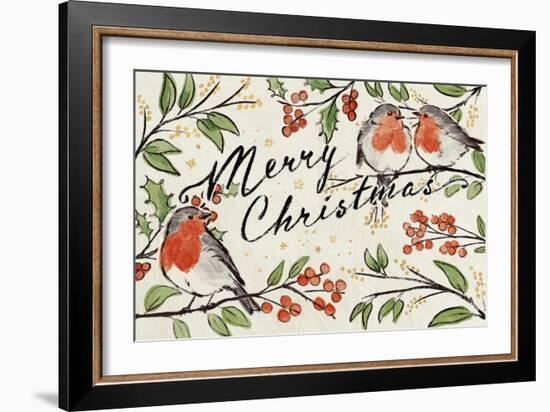 Christmas Lovebirds I-Janelle Penner-Framed Art Print