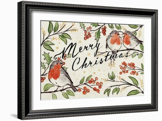 Christmas Lovebirds I-Janelle Penner-Framed Art Print