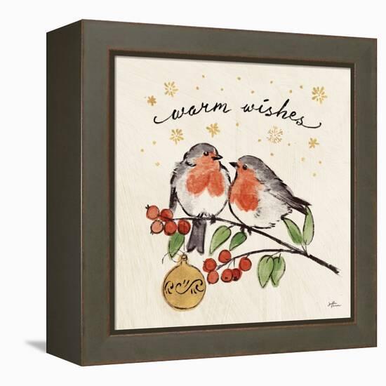 Christmas Lovebirds II-Janelle Penner-Framed Stretched Canvas