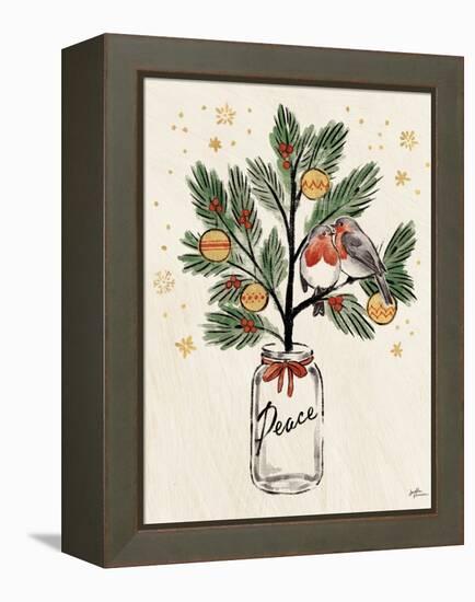 Christmas Lovebirds VI-Janelle Penner-Framed Stretched Canvas