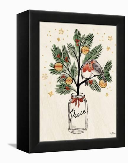 Christmas Lovebirds VI-Janelle Penner-Framed Stretched Canvas