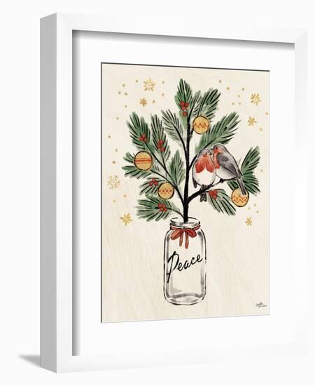 Christmas Lovebirds VI-Janelle Penner-Framed Art Print