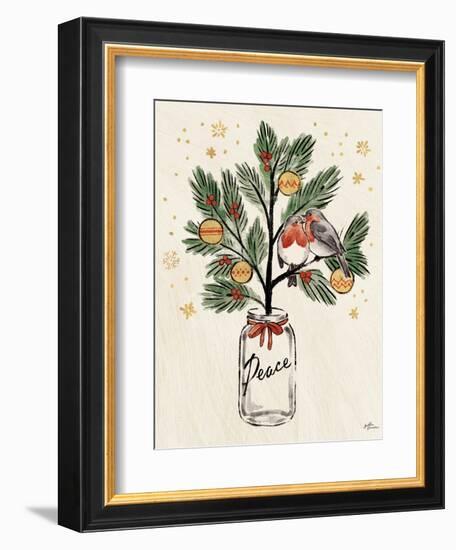 Christmas Lovebirds VI-Janelle Penner-Framed Art Print