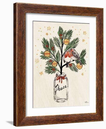 Christmas Lovebirds VI-Janelle Penner-Framed Art Print