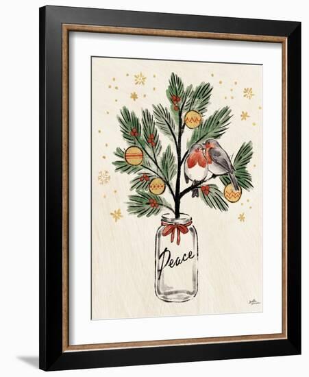 Christmas Lovebirds VI-Janelle Penner-Framed Art Print