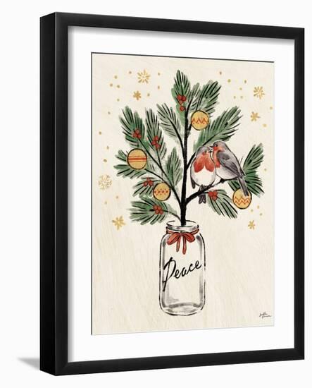 Christmas Lovebirds VI-Janelle Penner-Framed Art Print