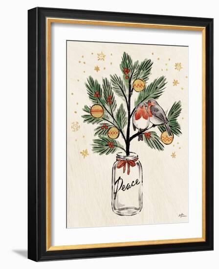 Christmas Lovebirds VI-Janelle Penner-Framed Art Print