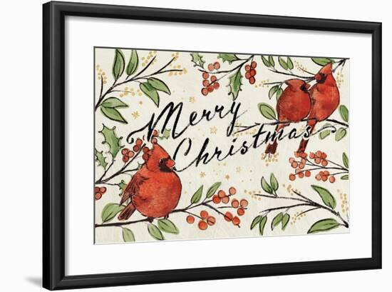 Christmas Lovebirds VIII-Janelle Penner-Framed Art Print