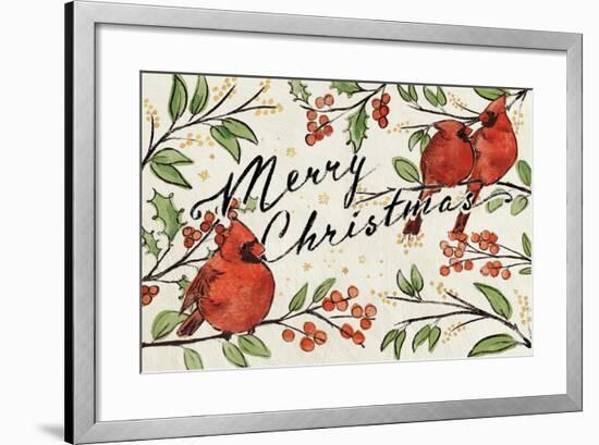 Christmas Lovebirds VIII-Janelle Penner-Framed Art Print