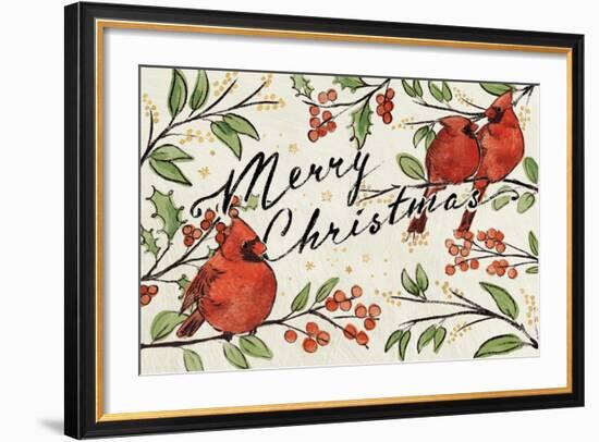 Christmas Lovebirds VIII-Janelle Penner-Framed Art Print