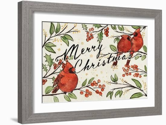 Christmas Lovebirds VIII-Janelle Penner-Framed Art Print