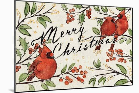 Christmas Lovebirds VIII-Janelle Penner-Mounted Art Print